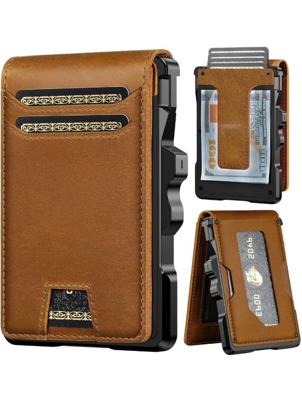 Slim RFID Leather Wallet for Men | Genuine Minimalist Design, Stylish